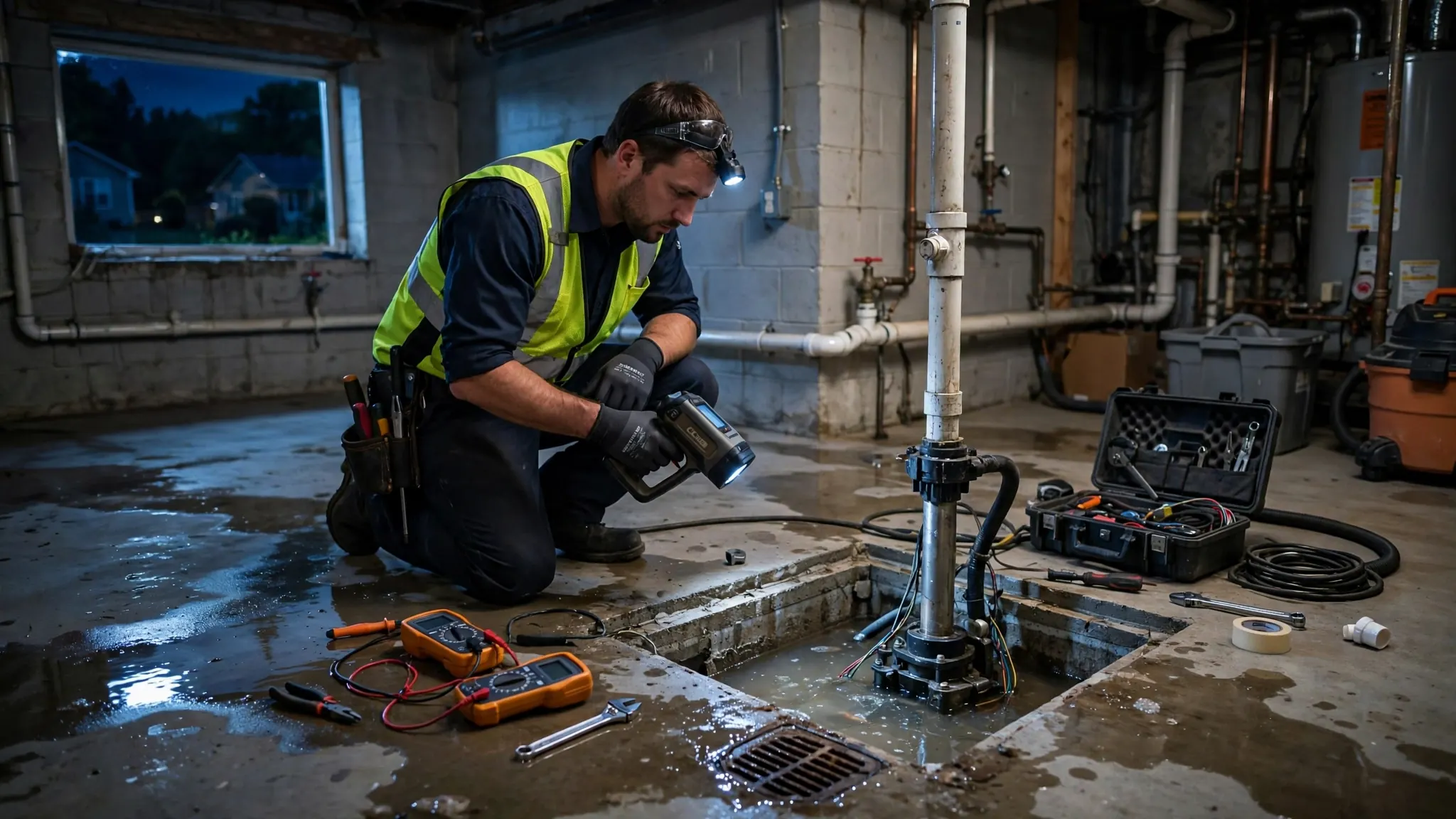 Commercial floor drain backing up with water spreading — emergency commercial drainage response in Broomfield